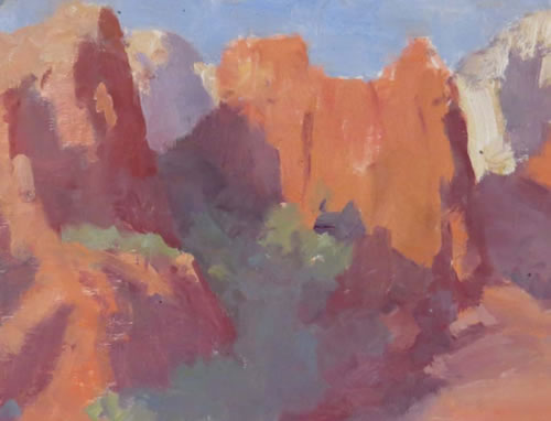 'High Desert Patterns' by Vince Fazio Oil on Canvas Landscape and Still Life Painting at Rowe Gallery